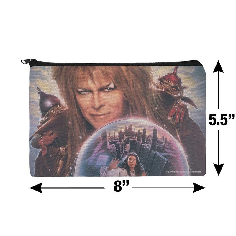 GRAPHICS & MORE Labyrinth Crystal Ball Goblin King Jareth David Bowie Makeup Cosmetic Bag Organizer Pouch - Image 4